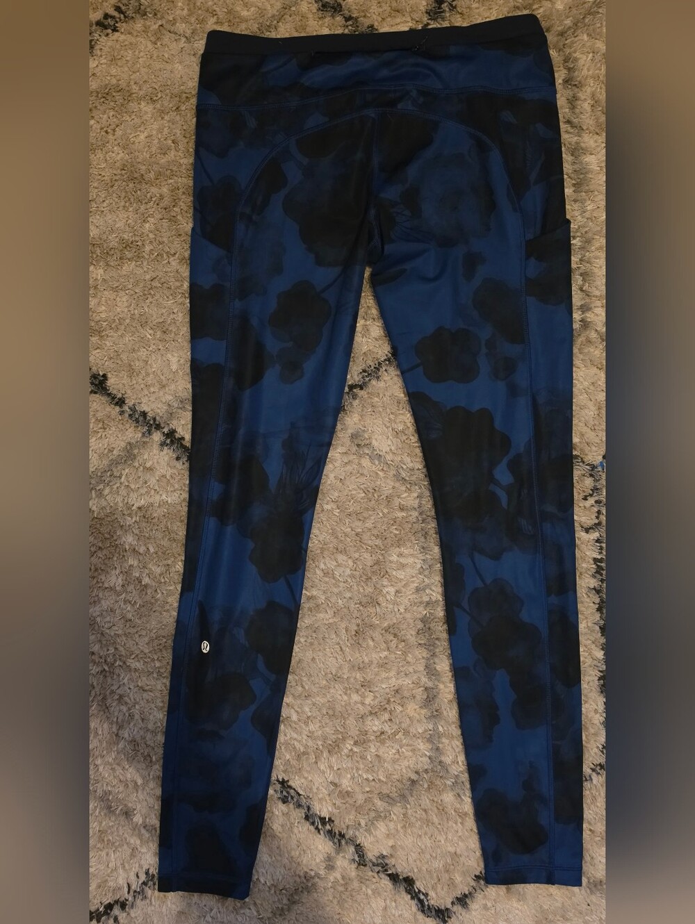 Lululemon Speed Tight II Full-On Luxtreme Jumbo Inky Floral Black Inkwell Size 1 - Picture 4 of 15